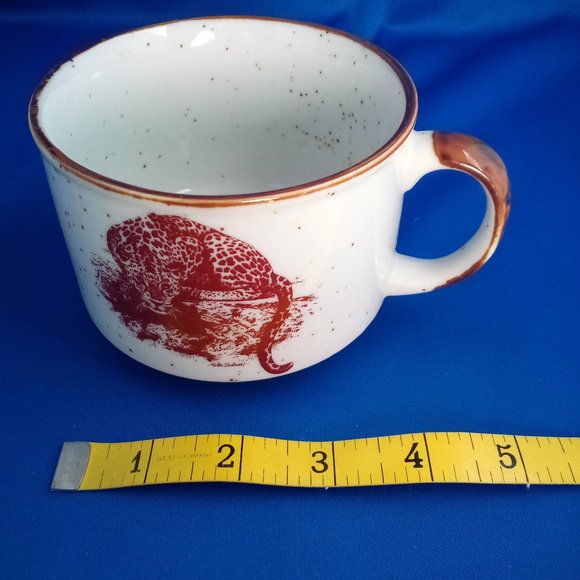 San Diego Zoo coffee, soup mug with Cheetah made in Japan - Picture 2 of 7